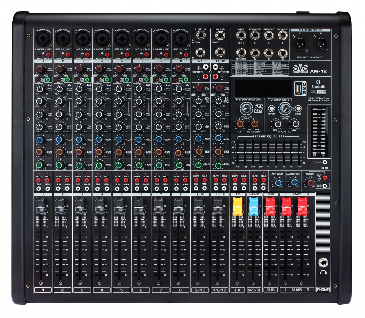 SVS Audiotechnik mixers AM-12 Микшерный пульт аналоговый, 12-канальный в Гурьевске