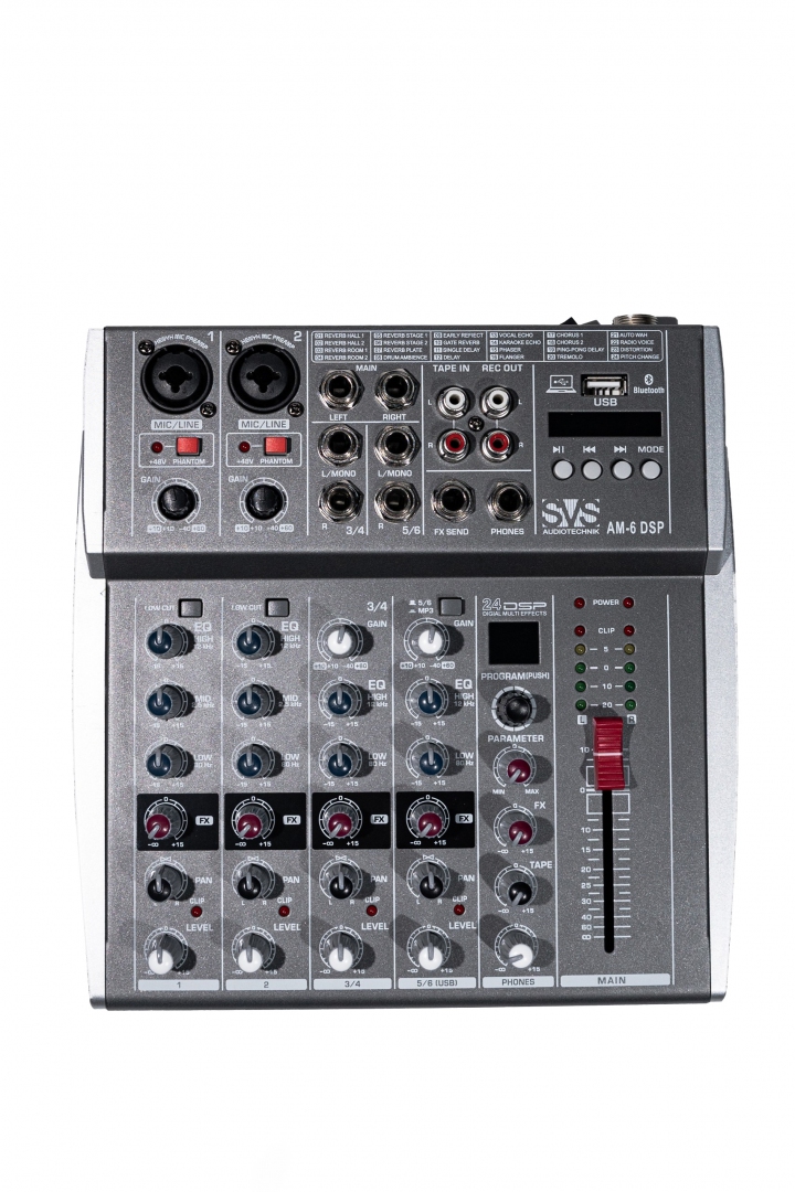 SVS Audiotechnik mixers AM-6 DSP Микшерный пульт аналоговый, 6-канальный SVS Audiotechnik mixers в Гурьевске