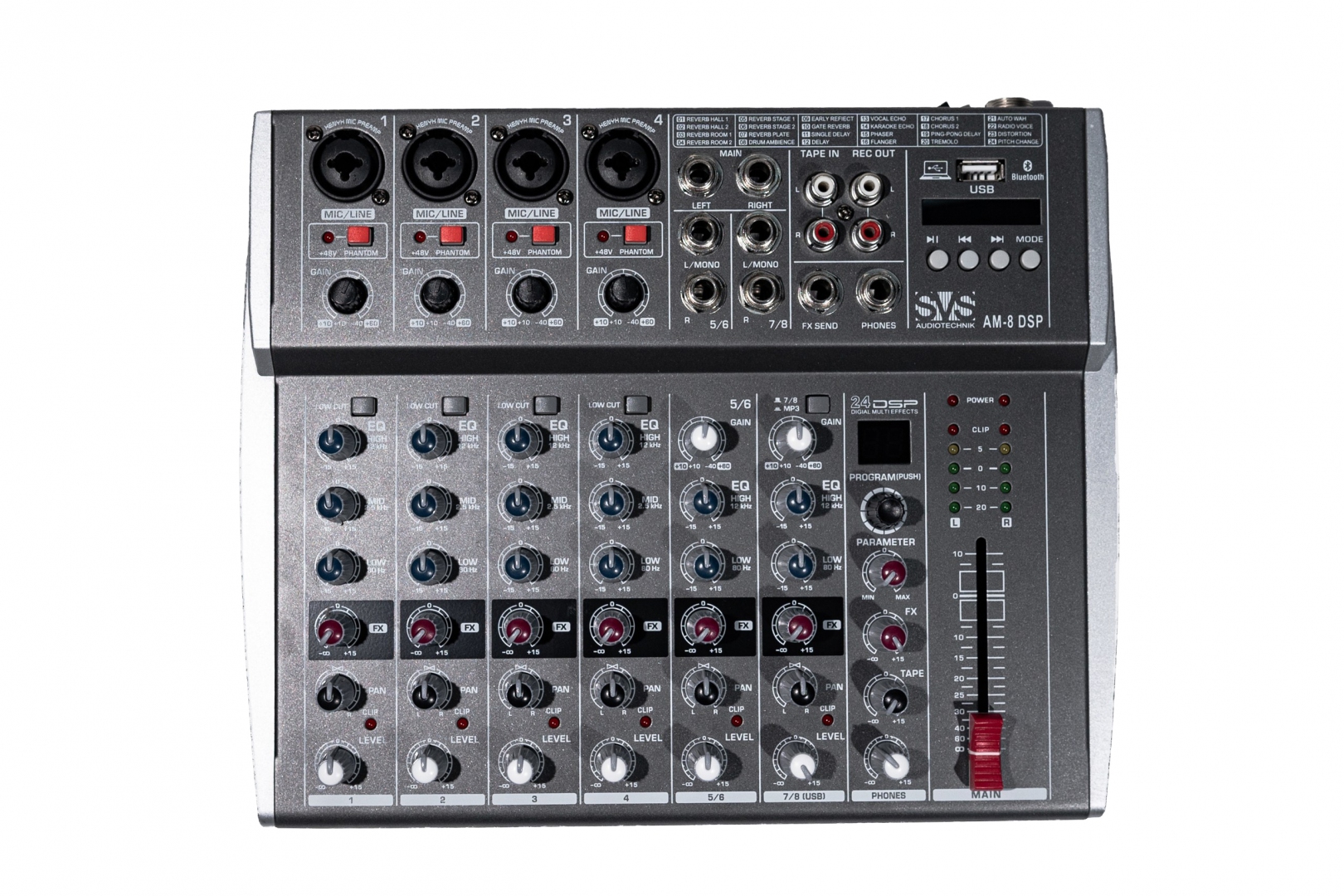 SVS Audiotechnik mixers AM-8 DSP Микшерный пульт аналоговый, 8-канальный в Гурьевске